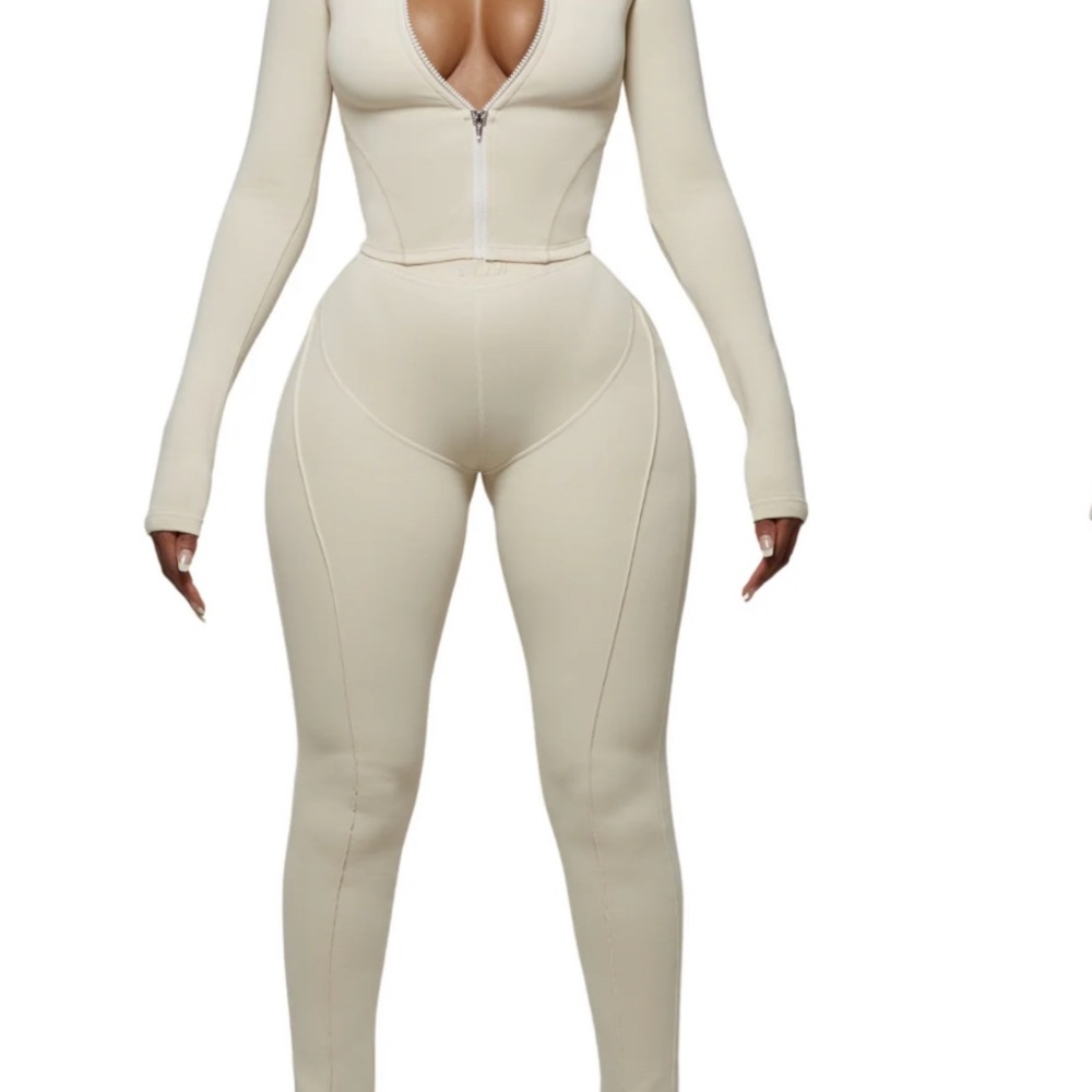 Women's Cream Track Pants